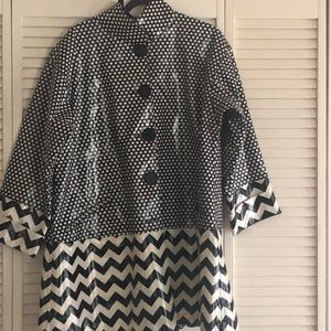 Slicker rain coat with matching hat